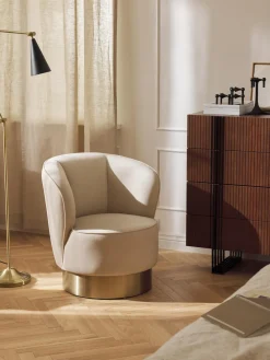 Sillones Pequeños|Sillones>Westwing Collection Sillón cóctel de terciopelo Olivia