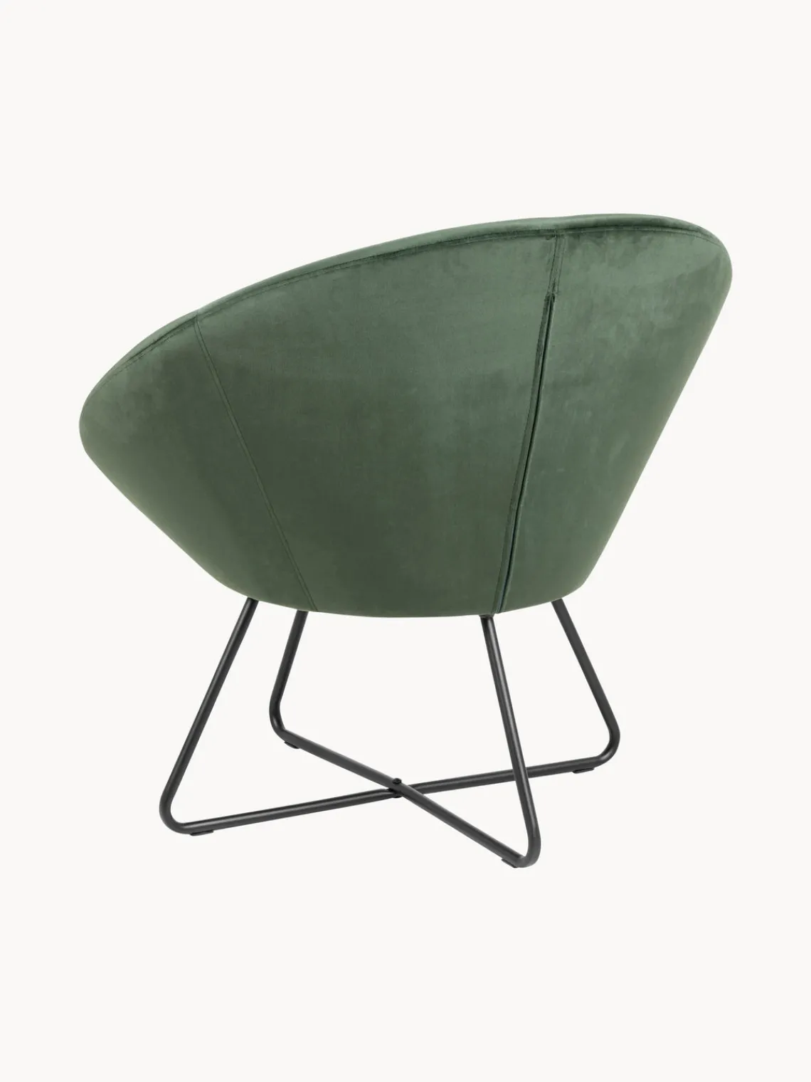 Sillones Pequeños|Sillones> Sillón cóctel de terciopelo Center Terciopelo verde oscuro
