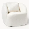 Sillones Pequeños|Sillones>Westwing Collection Sillón cóctel en tejido bouclé Elodie