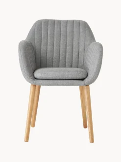 Sale Sillón con patas de madera Emilia Sillas Con Reposabrazos|Sillas