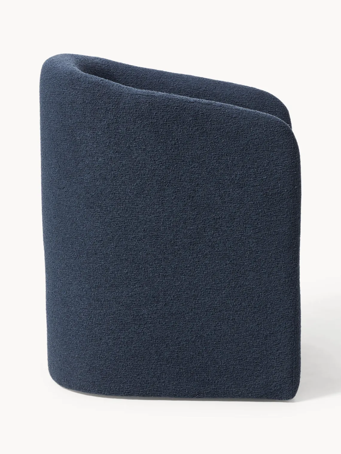 Sillas Con Reposabrazos|Sillas>Westwing Collection Sillón con reposabrazos en tejido bouclé Mairo Bouclé gris azulado