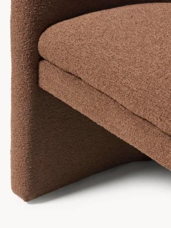 Sale Sillón con reposabrazos en tejido bouclé Mairo Sillas Con Reposabrazos|Sillas