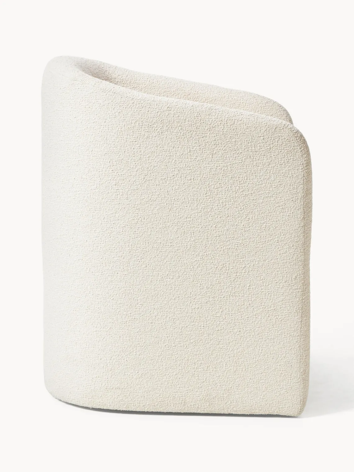 Sillas Con Reposabrazos|Sillas>Westwing Collection Sillón con reposabrazos en tejido bouclé Mairo Bouclé beige claro