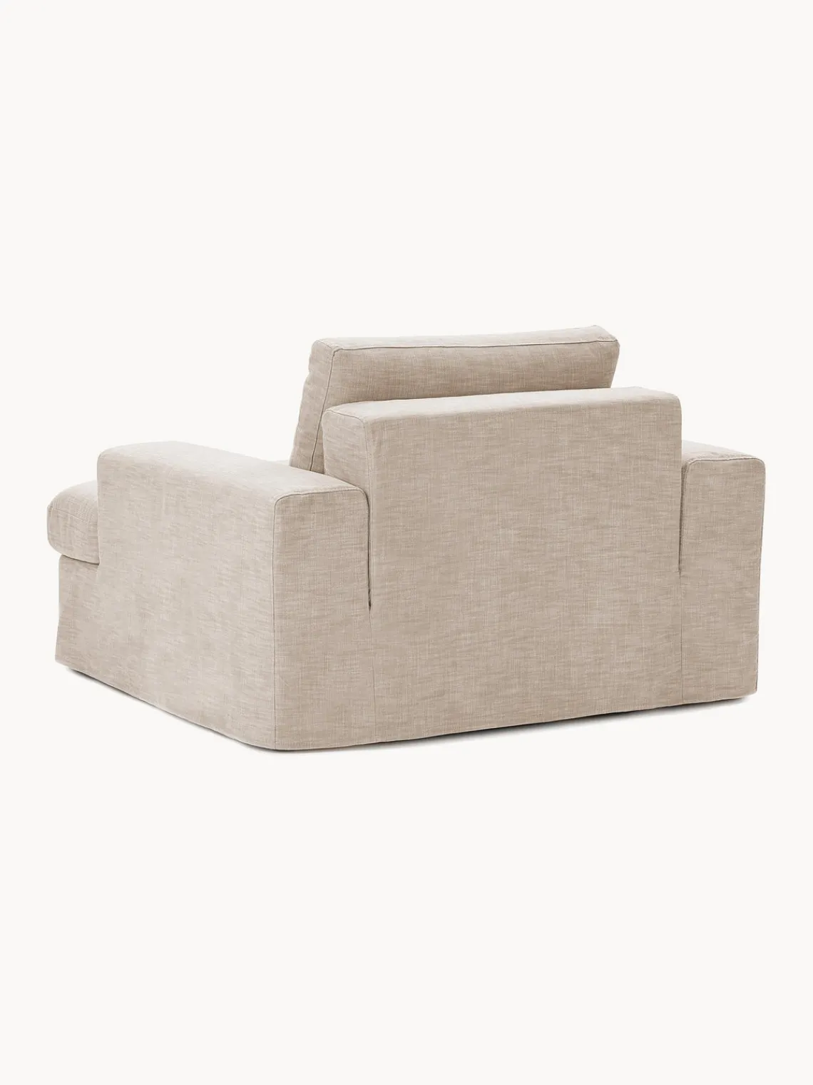 Butacas|Sillones>Westwing Collection Sillón con tapizado desenfundable Russell Tejido beige jaspeado
