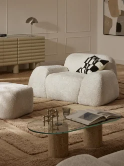 Hot Sillón de borreguillo bouclé Wolke Sillones Pequeños|Sillones