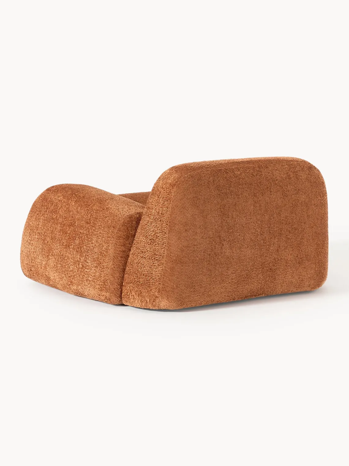 Sillones Pequeños|Sillones>Westwing Collection Sillón de borreguillo bouclé Wolke Borreguillo bouclé terracota