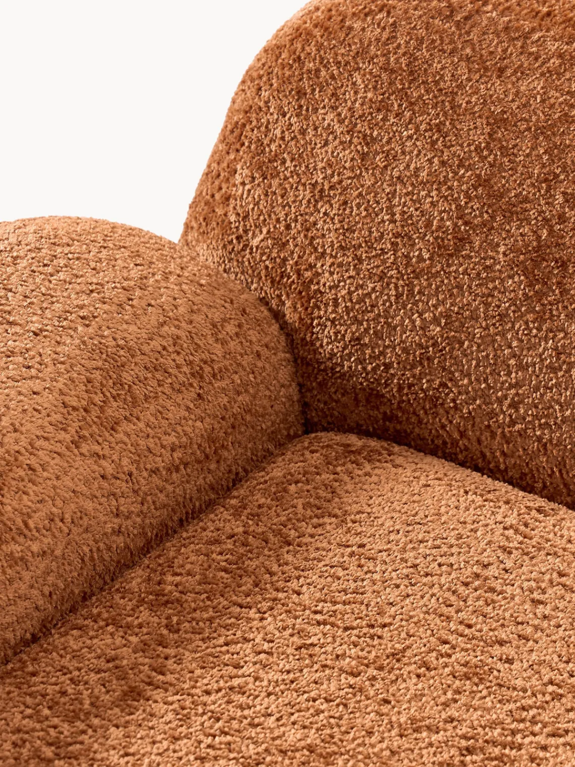 Sillones Pequeños|Sillones>Westwing Collection Sillón de borreguillo bouclé Wolke Borreguillo bouclé terracota
