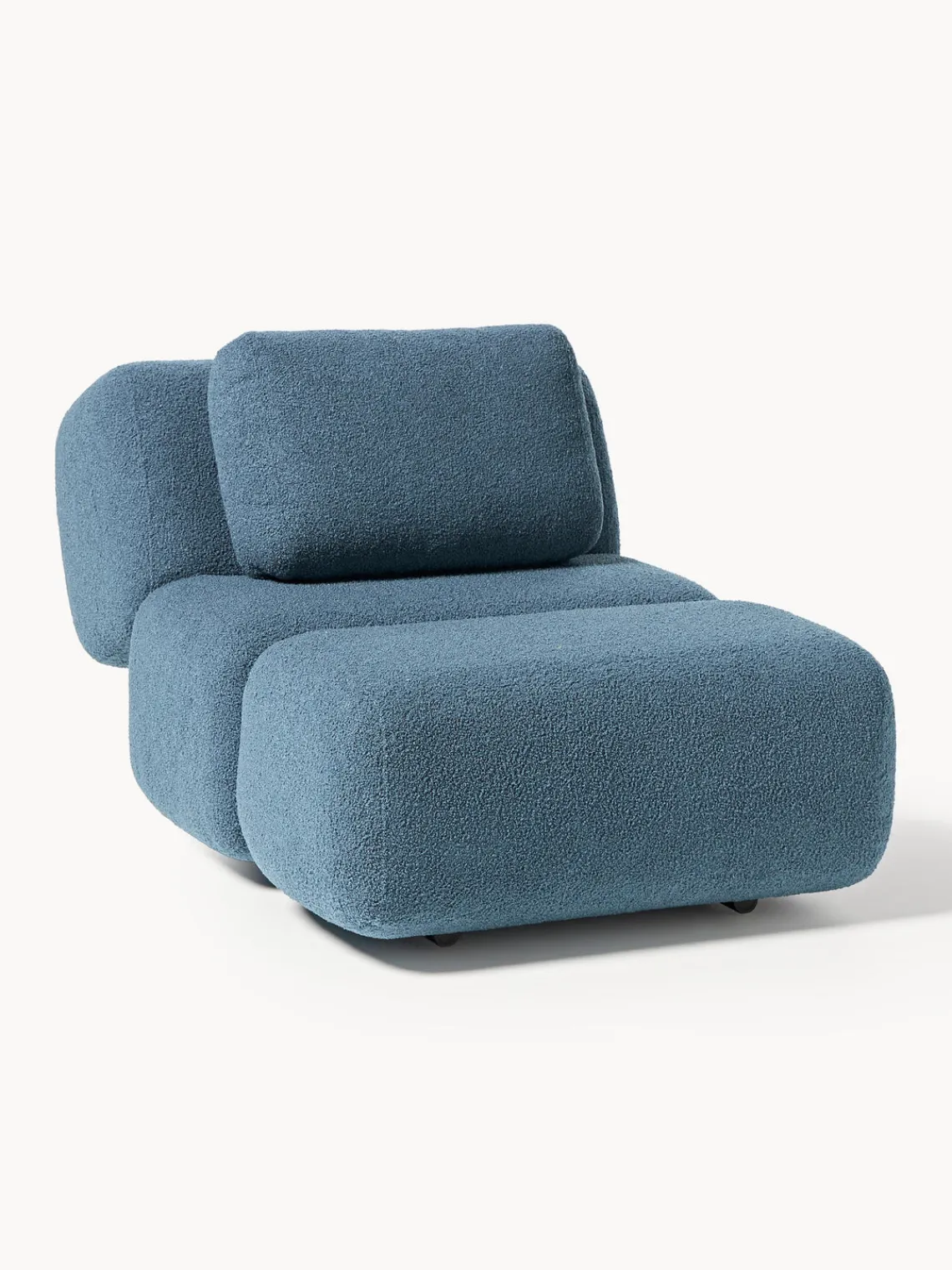 Butacas|Sillones>Westwing Collection Sillón de borreguillo Caterpillar Boreguillo gris azulado