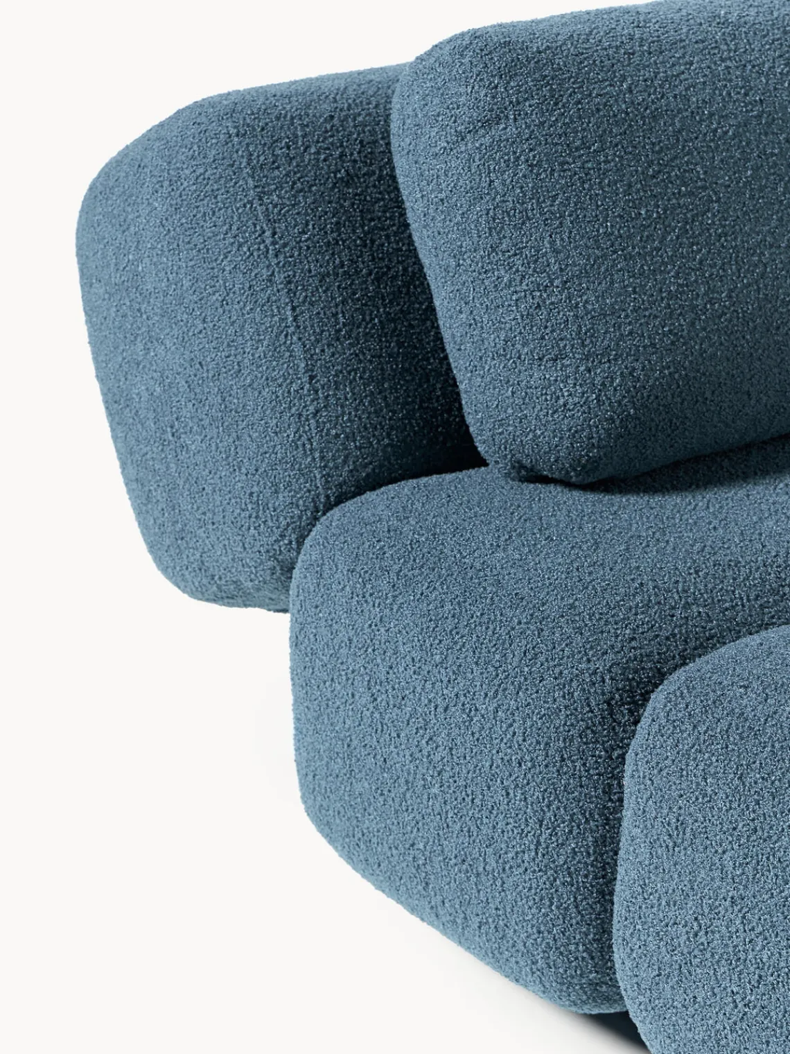 Butacas|Sillones>Westwing Collection Sillón de borreguillo Caterpillar Boreguillo gris azulado