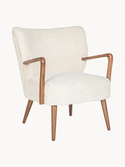 Outlet Sillón de borreguillo con reposabrazos Moritz Sillones Pequeños|Sillones