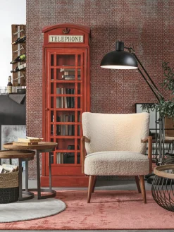 Outlet Sillón de borreguillo con reposabrazos Moritz Sillones Pequeños|Sillones