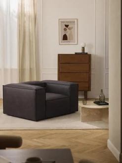 Hot Sillón de cuero reciclado Lennon Butacas|Sillones