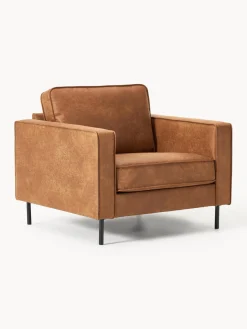 Butacas|Sillones>Westwing Collection Sillón de cuero reciclado Hunter Cuero marrón