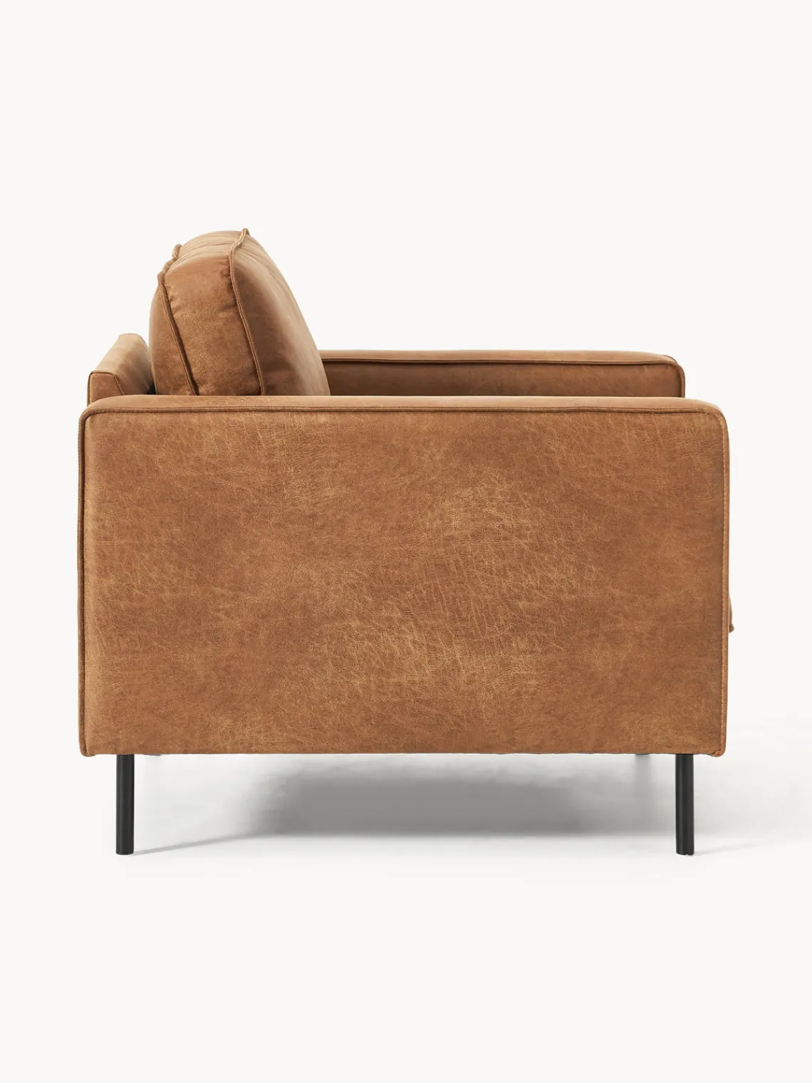 Butacas|Sillones>Westwing Collection Sillón de cuero reciclado Hunter Cuero marrón