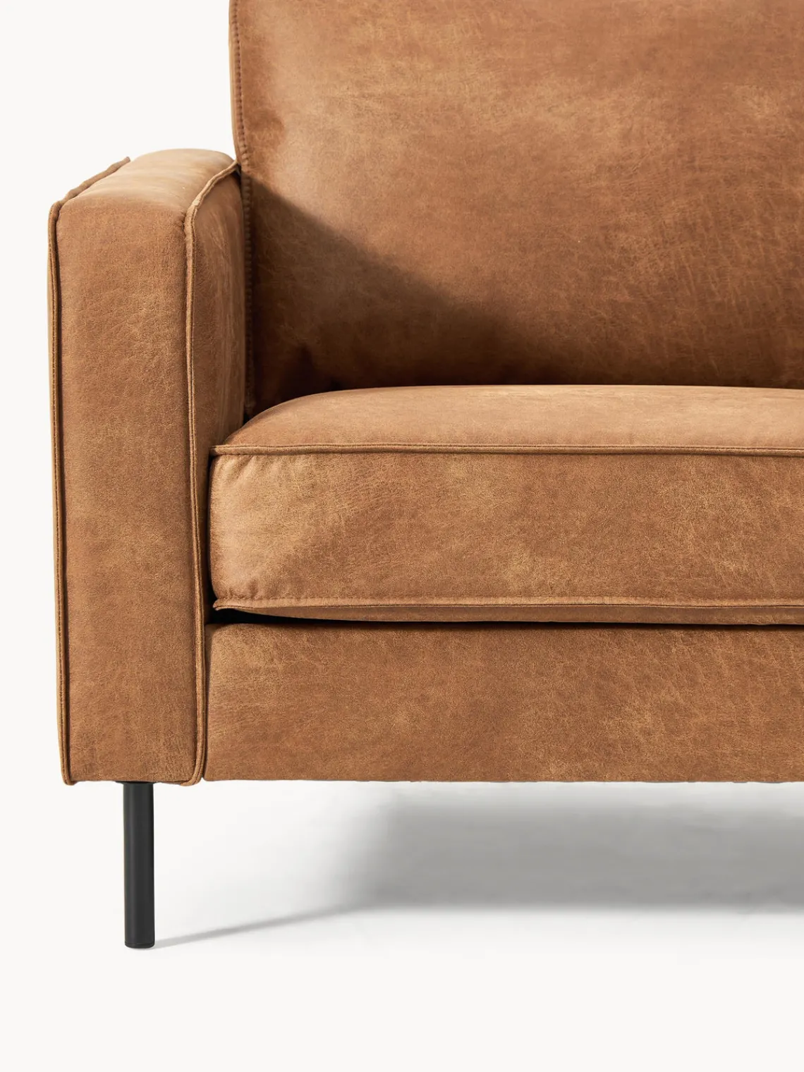 Butacas|Sillones>Westwing Collection Sillón de cuero reciclado Hunter Cuero marrón