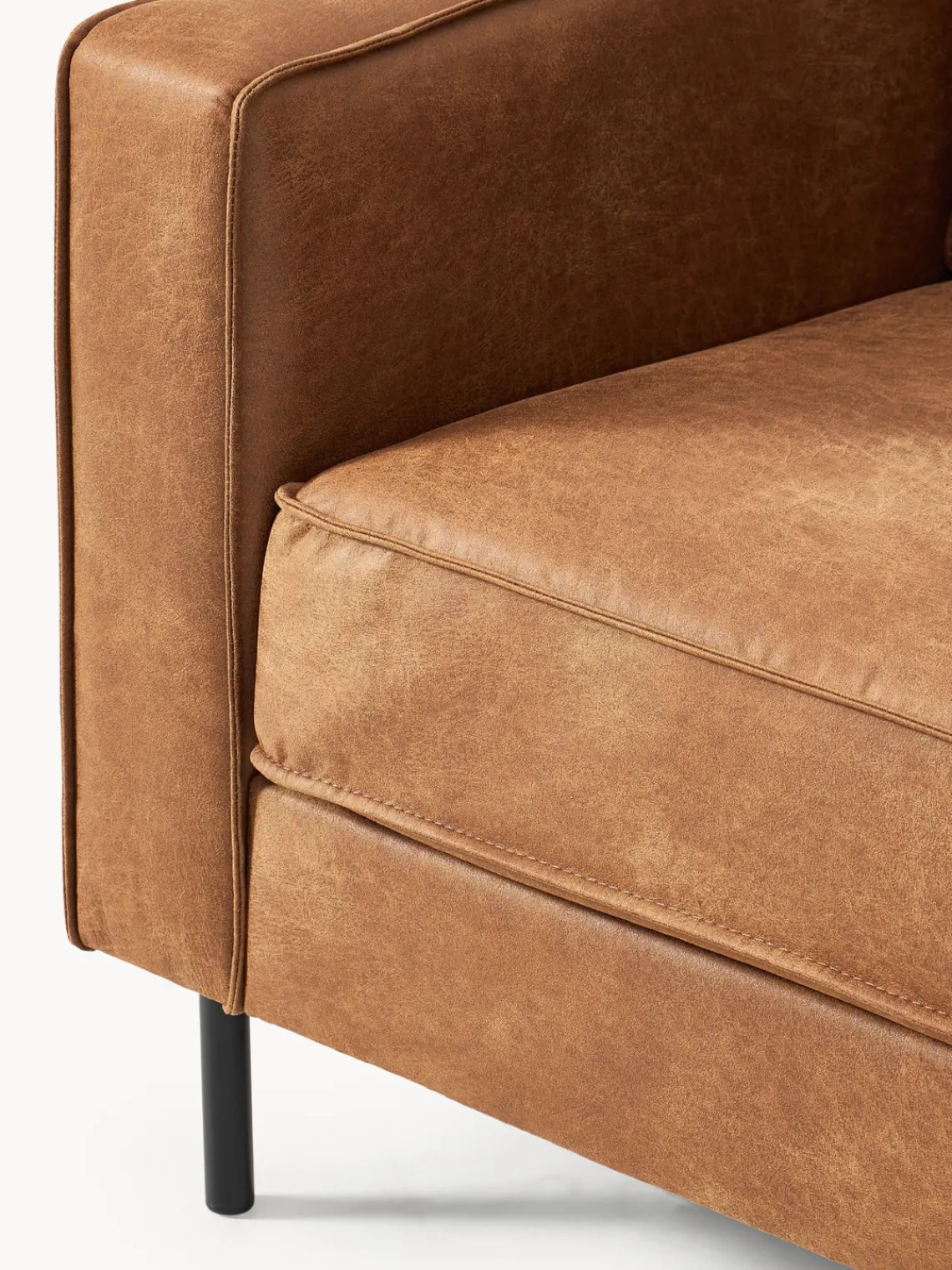 Butacas|Sillones>Westwing Collection Sillón de cuero reciclado Hunter Cuero marrón