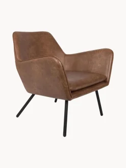 Discount Sillón de cuero sintético Bon Sillones Pequeños|Sillones