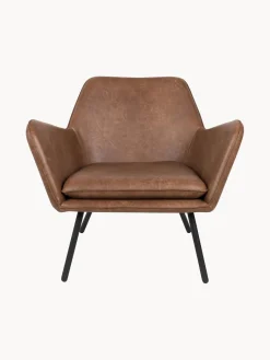 Discount Sillón de cuero sintético Bon Sillones Pequeños|Sillones