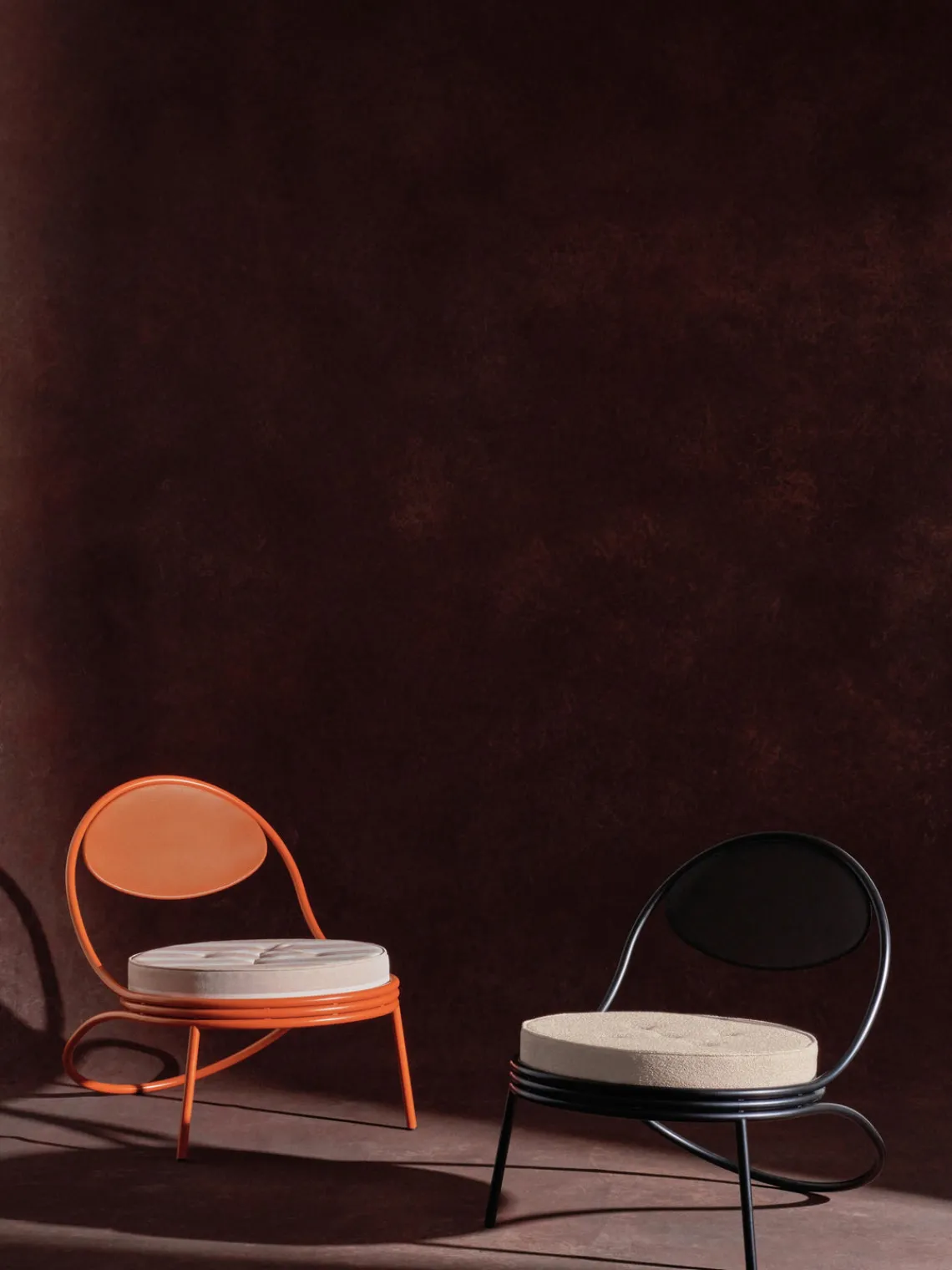 Sillones De Jardín|Sillones De JardíN>GUBI Sillón de jardín Copacabana Tejido blanco, beige, naranja