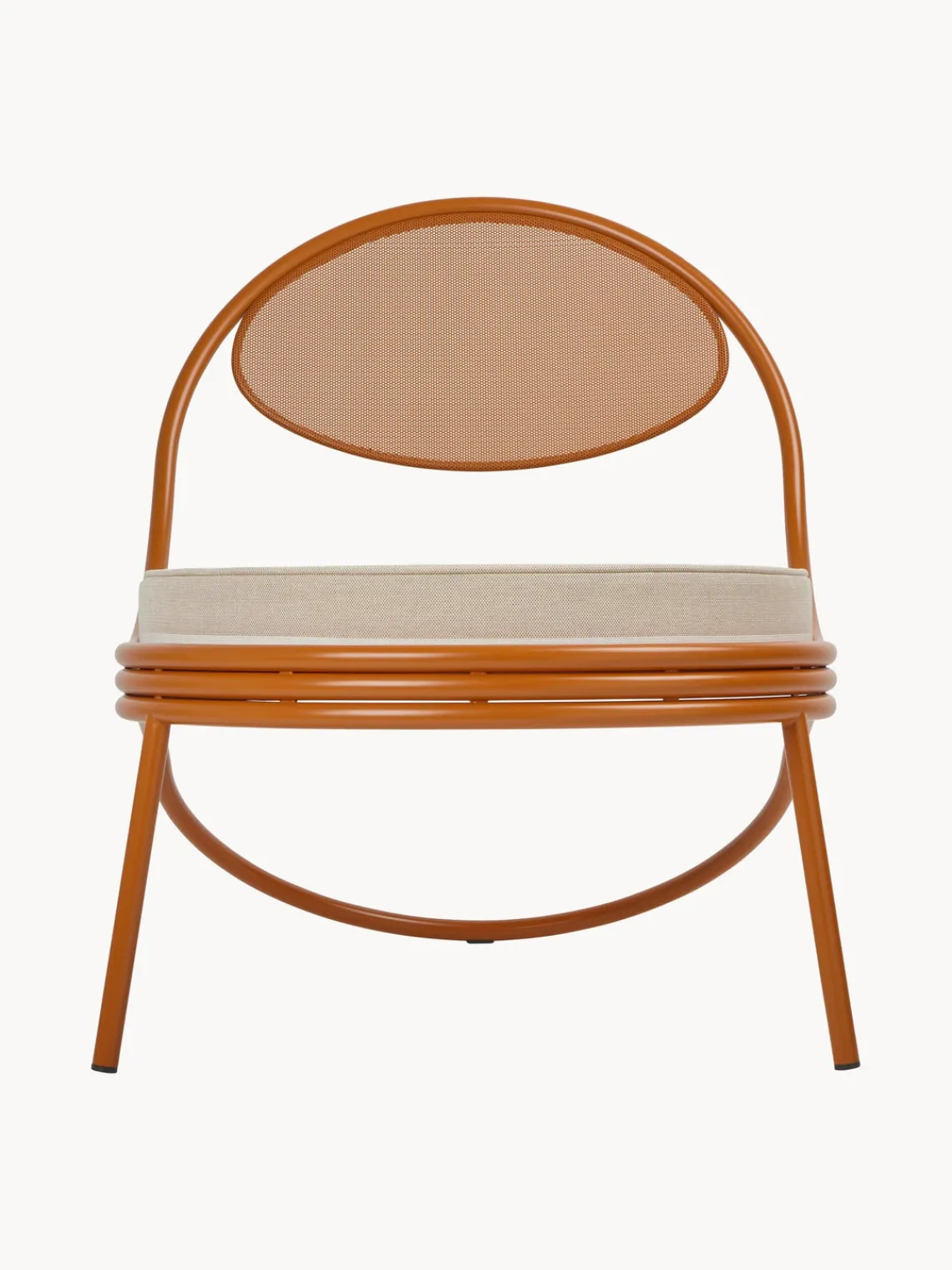 Sillones De Jardín|Sillones De JardíN>GUBI Sillón de jardín Copacabana Tejido blanco, beige, naranja