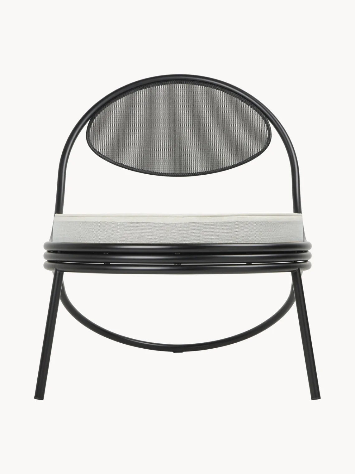 Sillones De Jardín|Sillones De JardíN>GUBI Sillón de jardín Copacabana Tejido blanco, gris claro, negro