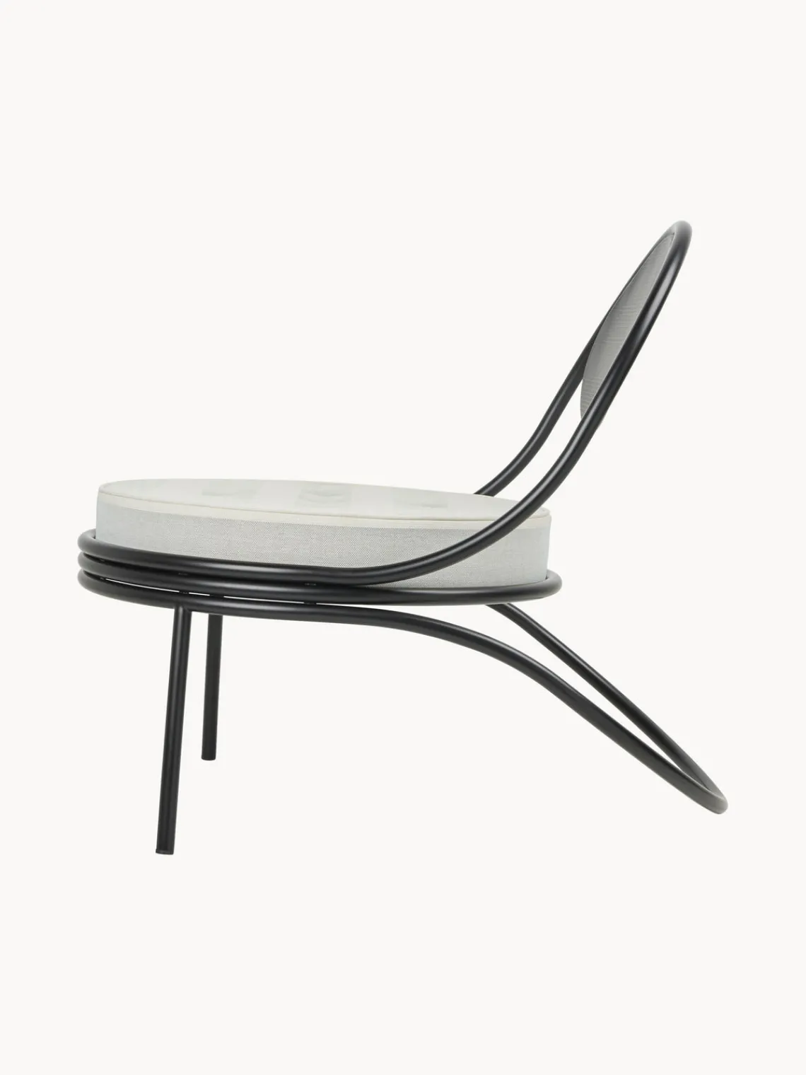 Sillones De Jardín|Sillones De JardíN>GUBI Sillón de jardín Copacabana Tejido blanco, gris claro, negro