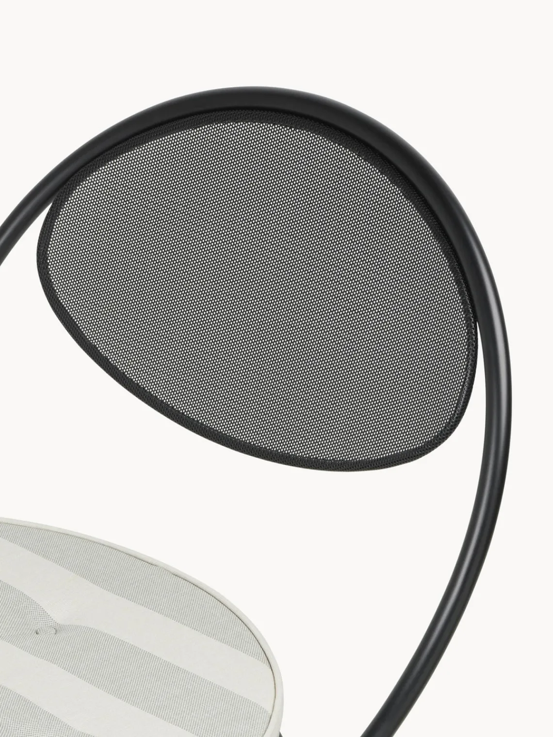 Sillones De Jardín|Sillones De JardíN>GUBI Sillón de jardín Copacabana Tejido blanco, gris claro, negro