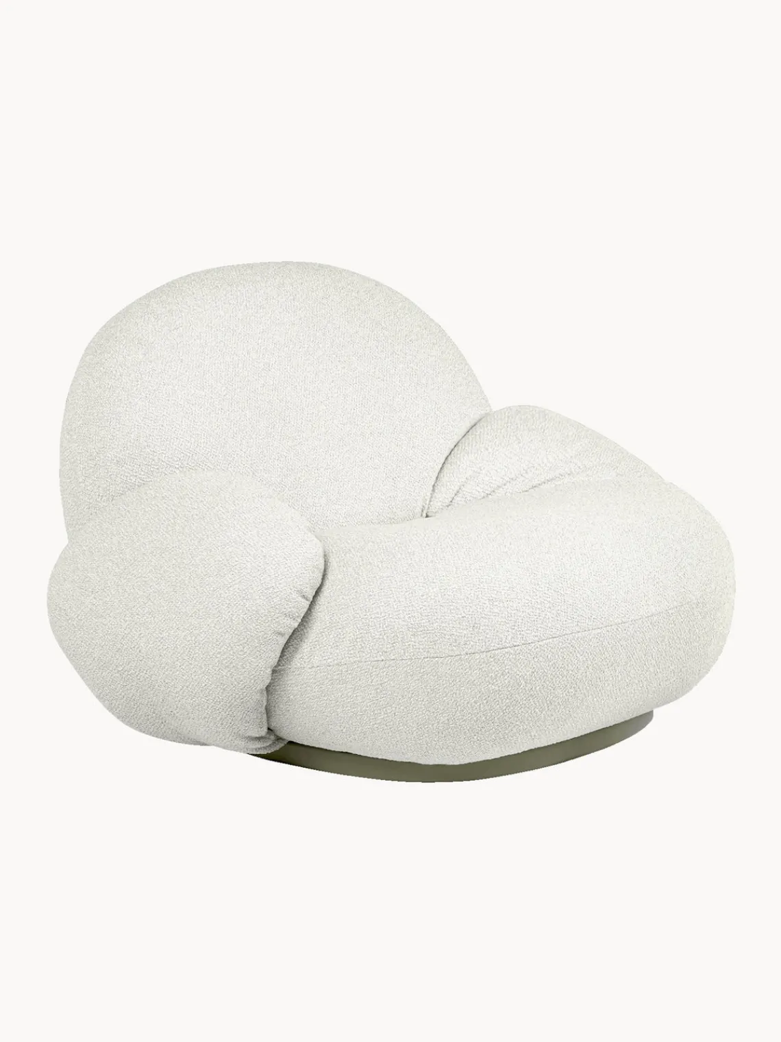 Sillones De Jardín|Sillones De JardíN>GUBI Sillón de jardín giratorio en tejido de bouclé Pacha Bouclé blanco Off White, greige