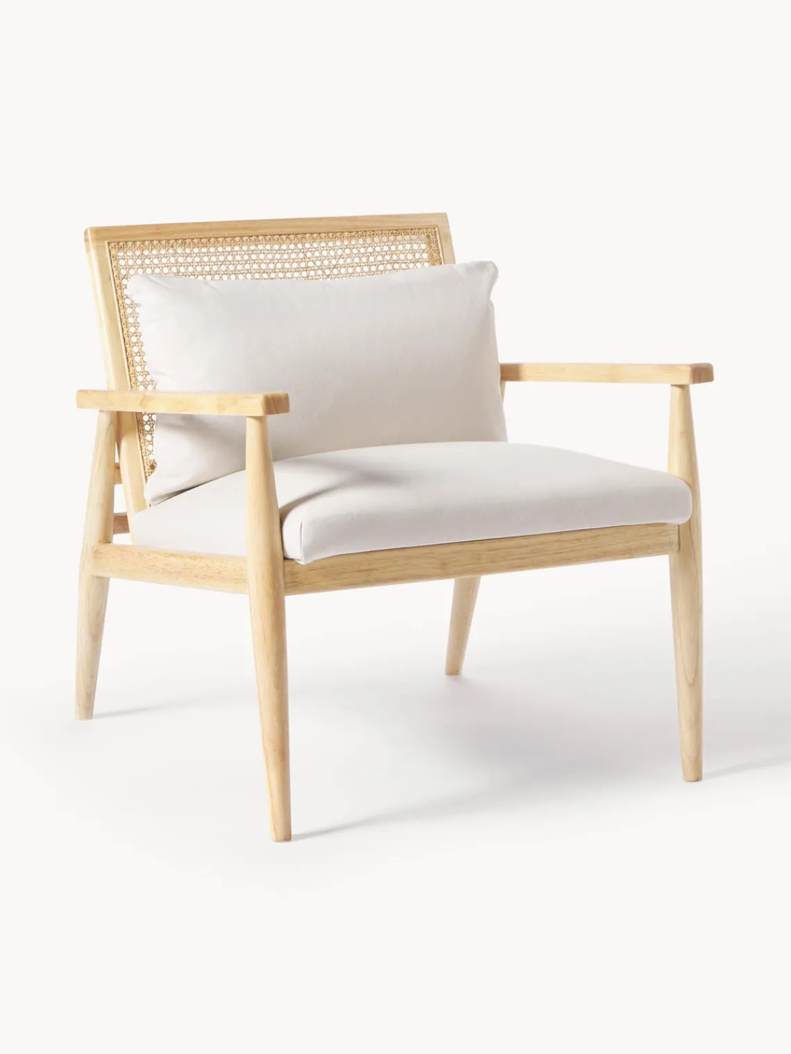 New Sillón de madera de caucho Manuell Sillones Pequeños|Sillones