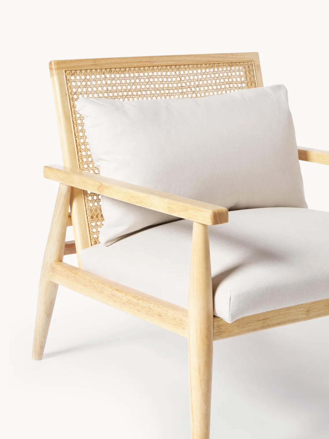 New Sillón de madera de caucho Manuell Sillones Pequeños|Sillones