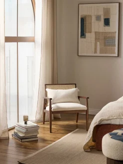 Clearance Sillón de madera de caucho Manuell Sillones Pequeños|Sillones