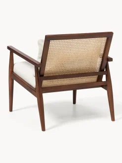 Clearance Sillón de madera de caucho Manuell Sillones Pequeños|Sillones