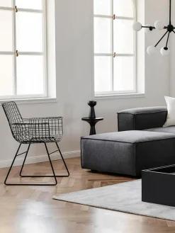 Sillas Con Reposabrazos|Sillas>HKLIVING Sillón de metal Wire Negro