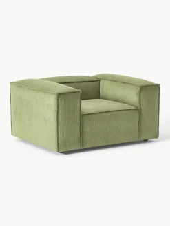 Butacas|Sillones>Westwing Collection Sillón de pana Lennon Pana verde oliva