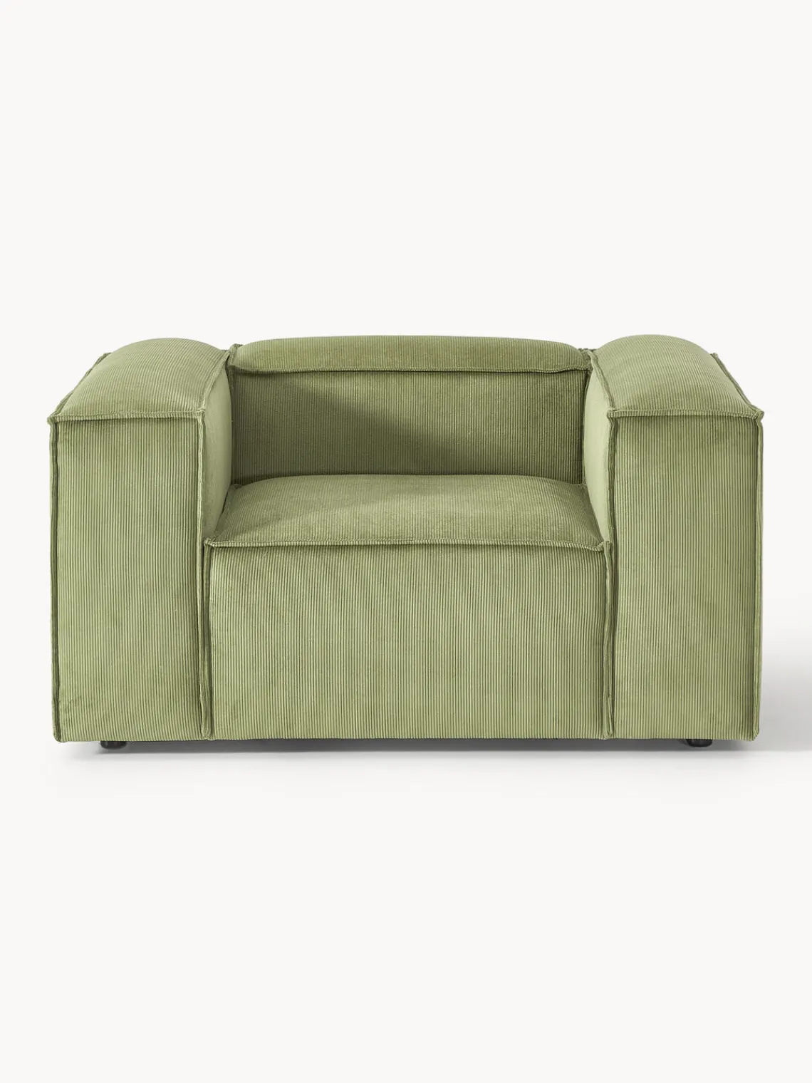 Butacas|Sillones>Westwing Collection Sillón de pana Lennon Pana verde oliva