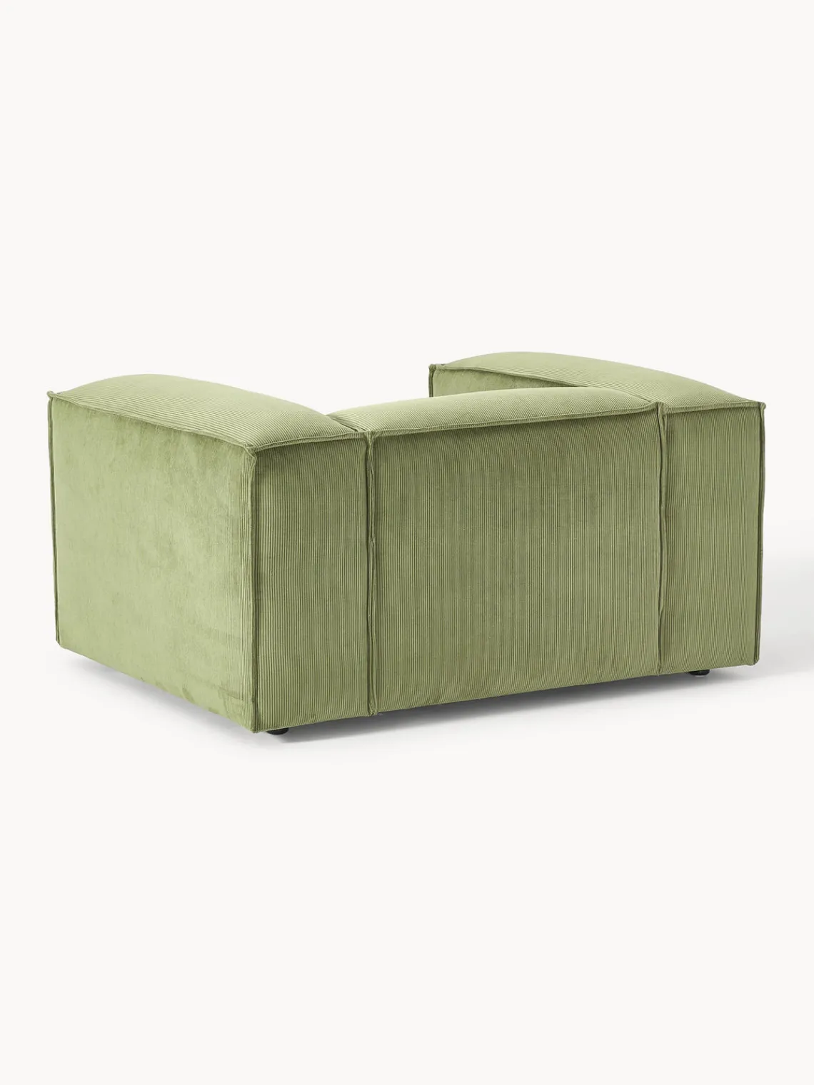 Butacas|Sillones>Westwing Collection Sillón de pana Lennon Pana verde oliva