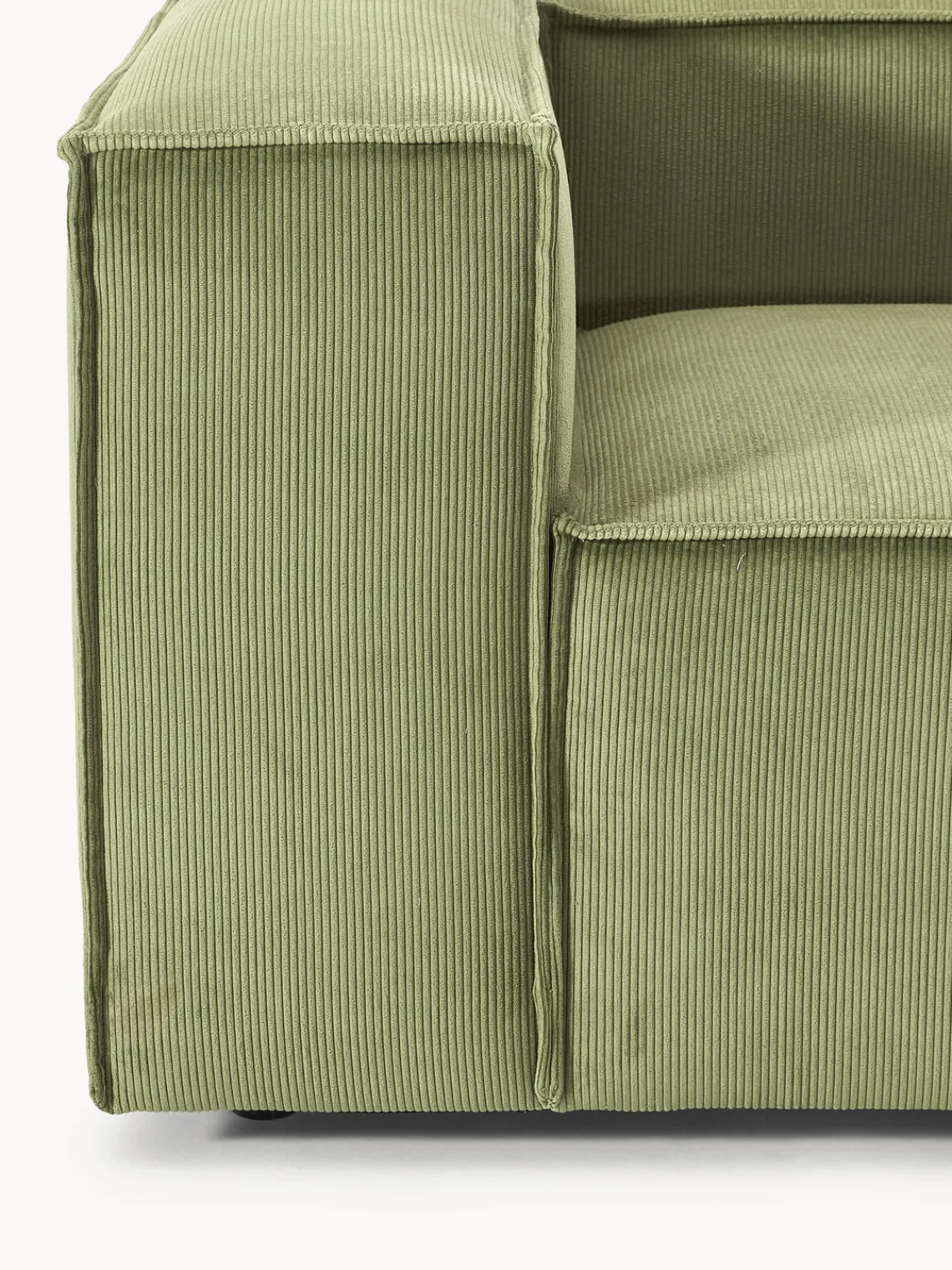 Butacas|Sillones>Westwing Collection Sillón de pana Lennon Pana verde oliva