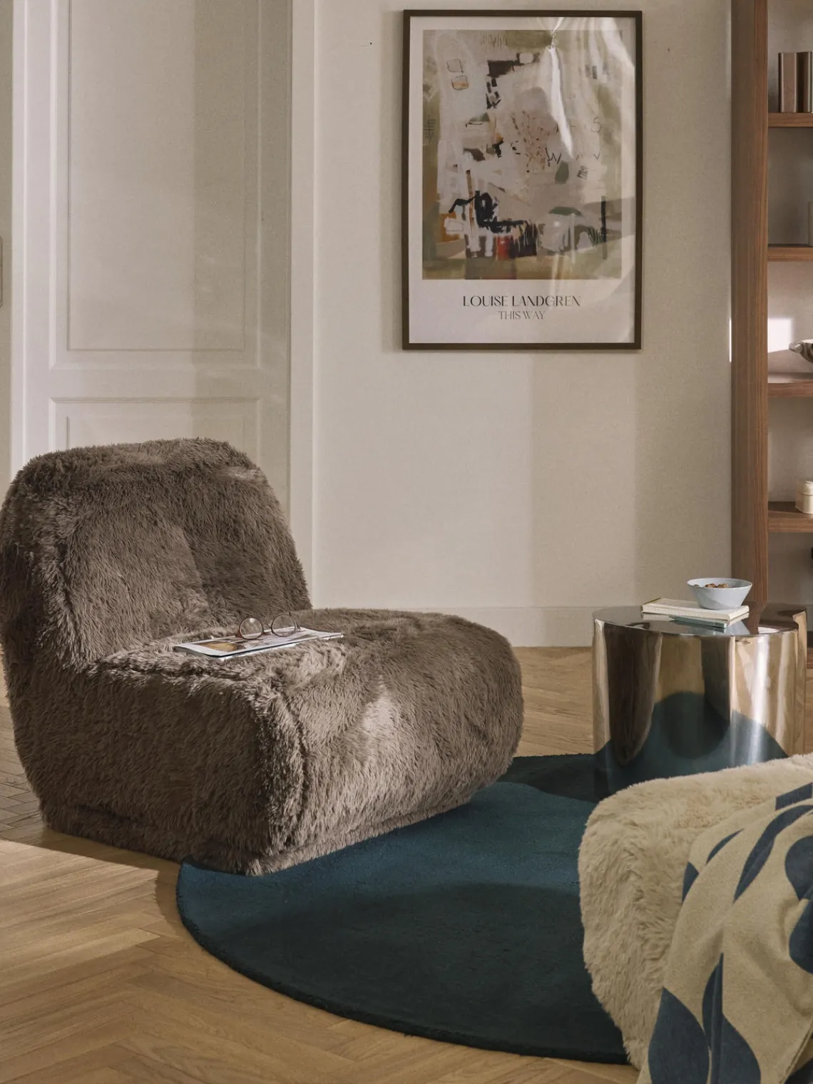 Sillones Pequeños|Sillones>Westwing Collection Sillón de piel sintética Emie Piel sintética marrón oscuro