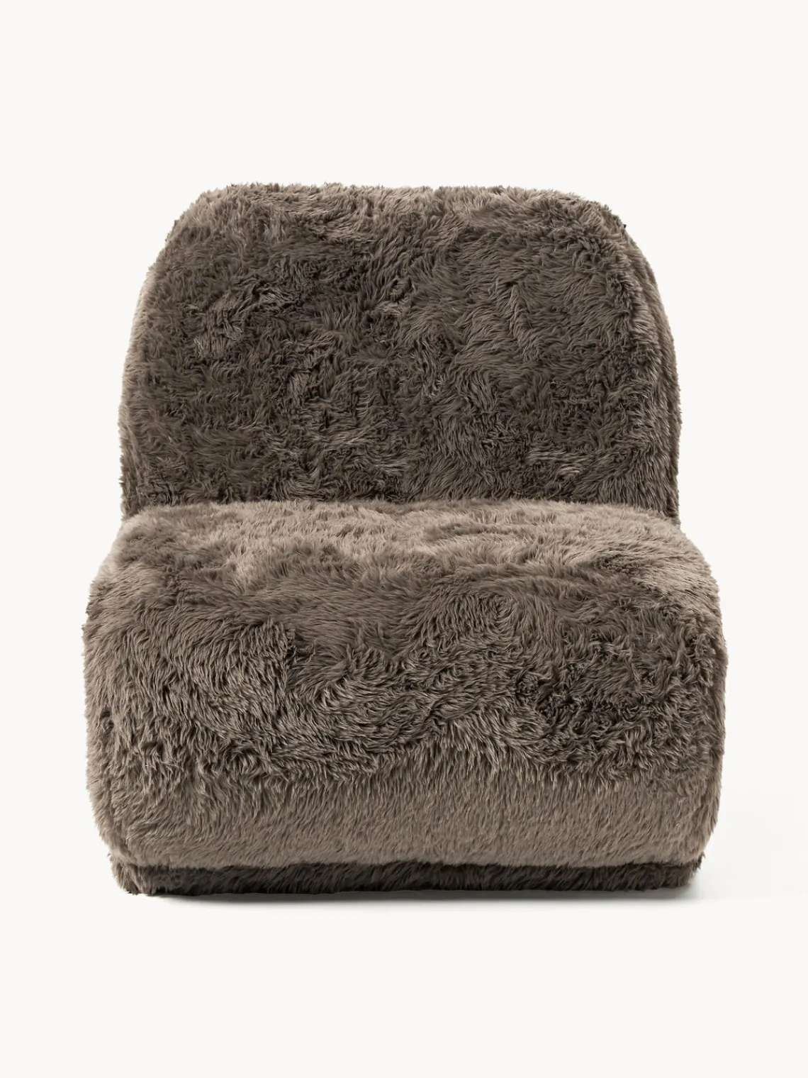 Sillones Pequeños|Sillones>Westwing Collection Sillón de piel sintética Emie Piel sintética marrón oscuro