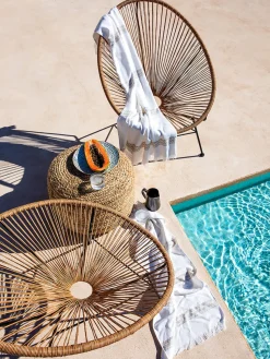 Sillones De Jardín|Sillones Pequeños>Westwing Collection Sillón de plástico Bahia Marrón claro