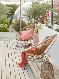 Sillones De Jardín|Sillones Pequeños></noscript>Westwing Collection Sillón de plástico Bahia Marrón claro