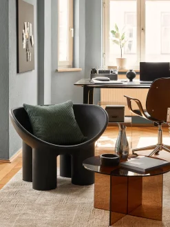 Sillones Pequeños|Sillones></noscript>Driade Sillón de plástico Roly Poly Negro