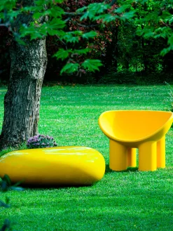 Sillones Pequeños|Sillones>Driade Sillón de plástico Roly Poly Amarillo sol