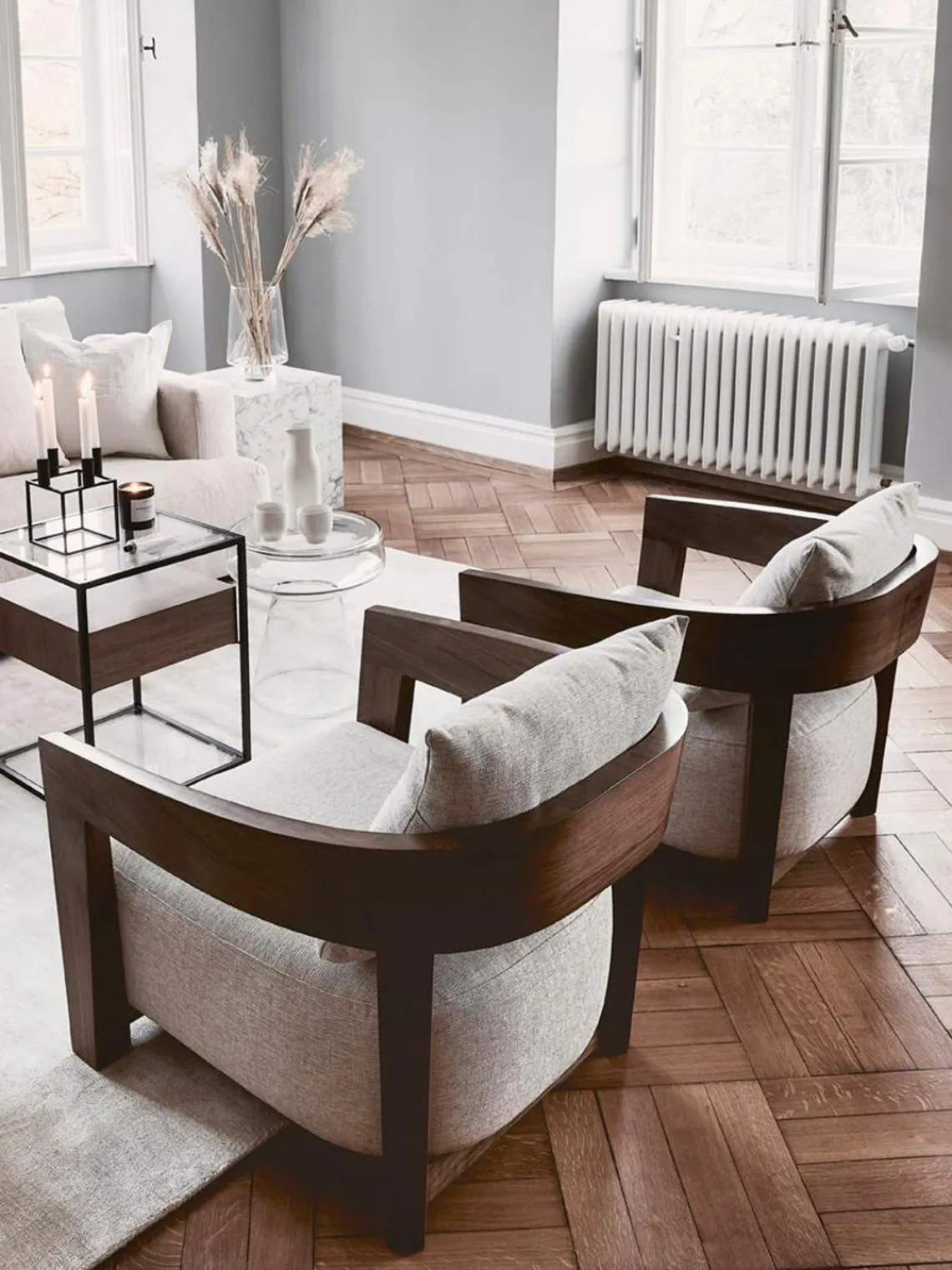 Sillones Pequeños|Sillones>Eichholtz Sillón de salón artesanal de caoba Rubautelli