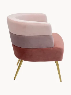 Hot Sillón de terciopelo diseño retro Sandwich Sillones Pequeños|Sillones