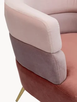 Hot Sillón de terciopelo diseño retro Sandwich Sillones Pequeños|Sillones