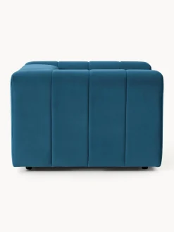 Butacas|Sillones></noscript>Westwing Collection Sillón de terciopelo Lena Terciopelo azul petróleo