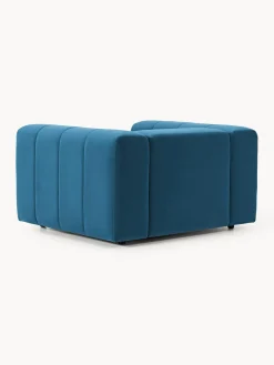 Butacas|Sillones></noscript>Westwing Collection Sillón de terciopelo Lena Terciopelo azul petróleo