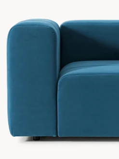 Butacas|Sillones></noscript>Westwing Collection Sillón de terciopelo Lena Terciopelo azul petróleo