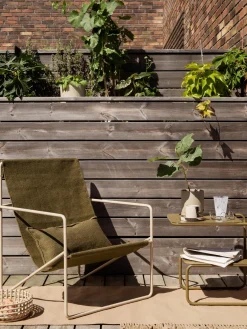 Sillones De Jardín|Sillones De Jardí­N>Ferm Living Sillón Desert Tejido verde oliva, greige